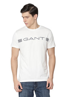 GANT - White Solid T-Shirt