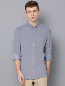 GANT - Men Solid Grey Shirt