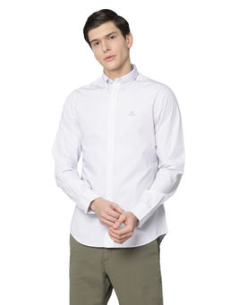 GANT - White Printed Casual Shirt