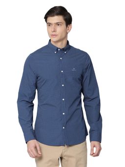 GANT - Blue Printed Casual Shirt