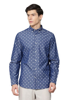 GANT - Blue Printed Casual Shirt