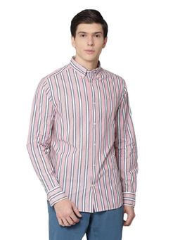 GANT - Red Stripes Printed Casual Shirt