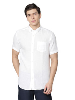 GANT - White Solid Casual Shirt