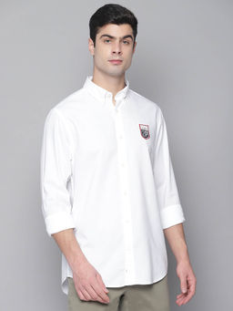 GANT - White Solid Casual Shirt