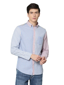GANT - Blue Stripes Printed Casual Shirt