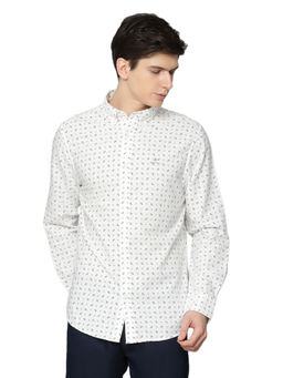 GANT - Beige Printed Casual Shirt