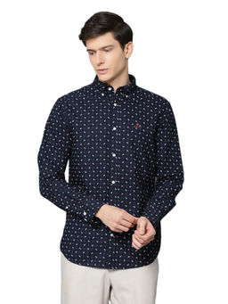GANT - Blue Printed Casual Shirt