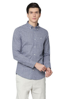 GANT - Blue Printed Casual Shirt
