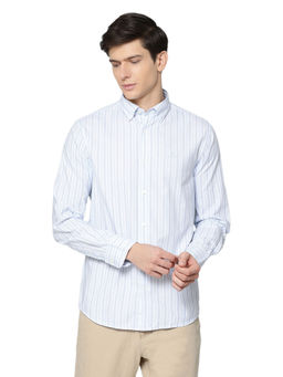GANT - Blue Stripes Printed Casual Shirt