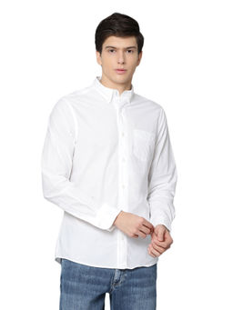 GANT - White Solid Casual Shirt