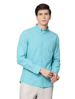 GANT - Blue Solid Casual Shirt