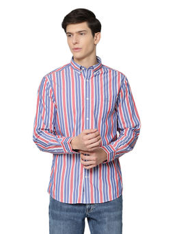GANT - Red Stripes Printed Casual Shirt