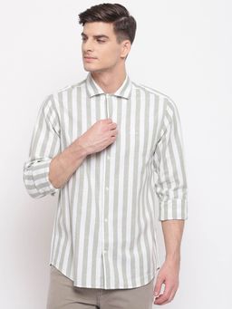 GANT - Men Stripes Beige Shirt