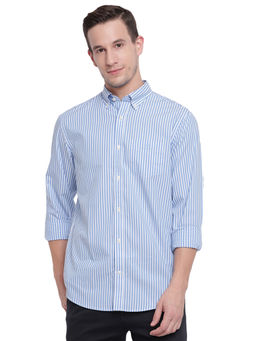 GANT - Blue Stripes Collar Neck Shirt