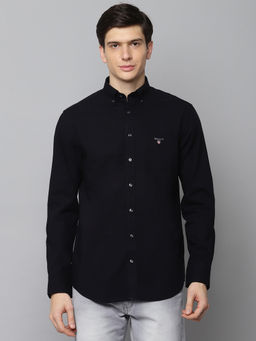 GANT - Black Solid Casual Shirt