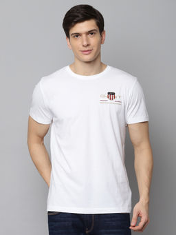 GANT - White Printed T-Shirt