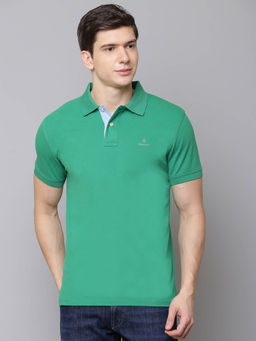 GANT - Green Solid Polo T-Shirt