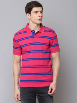 GANT - Pink Stripes Polo T-Shirt
