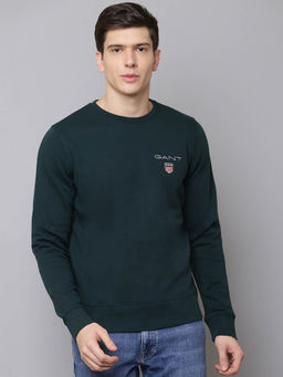 GANT - Green Solid Sweatshirt