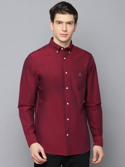 GANT - Red Solid Casual Shirt