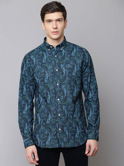 GANT - Blue Printed Casual Shirt