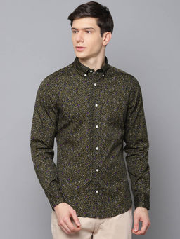 GANT - Navy Blue Printed Casual Shirt