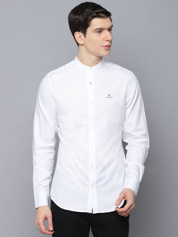 GANT - White Solid Casual Shirt