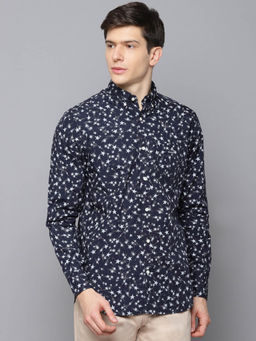 GANT - Navy Blue Printed Casual Shirt