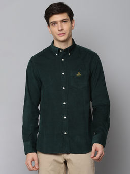 GANT - Green Solid Casual Shirt