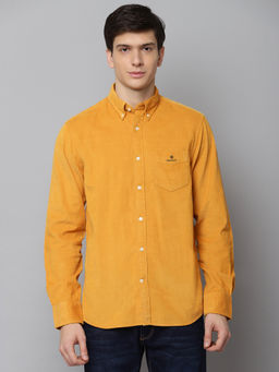 GANT - Mustard Solid Casual Shirt