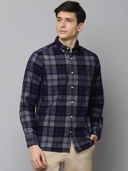 GANT - Blue Solid Casual Shirt