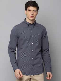 GANT - Blue Printed Casual Shirt