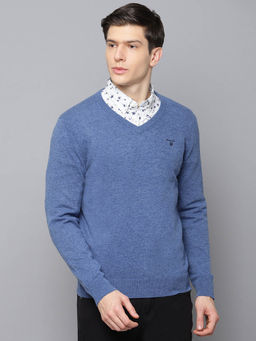 GANT - Blue Solid Sweater