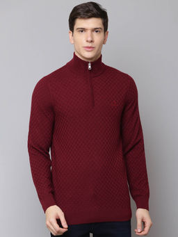 GANT - Red Self Design Sweater