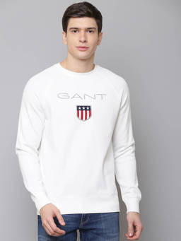 GANT - White Printed Sweatshirt
