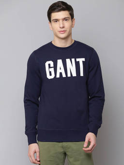 GANT - Navy Blue Printed Sweatshirt
