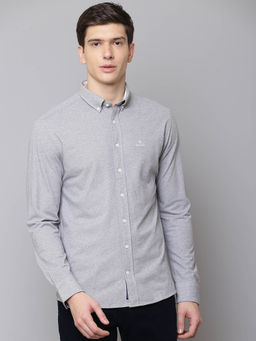 GANT - Grey Solid Casual Shirt