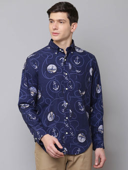 GANT - Blue Printed Casual Shirt