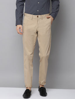 GANT - Beige Solid Casual Trouser