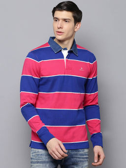 GANT - Pink Printed Polo T-Shirt