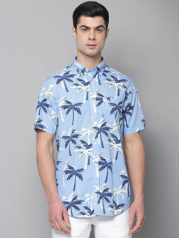 GANT - Blue Printed Casual Shirt
