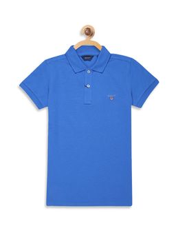 GANT - Strong Blue Solid Polo T-Shirt