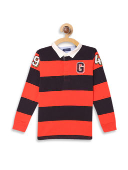 GANT - Orange STRIPES Polo Polo