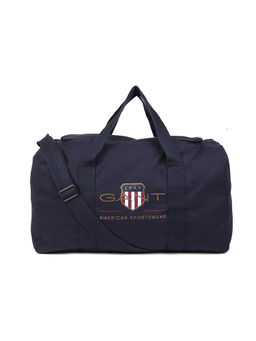 GANT - Men Solids Solid Navy Duffle Bag