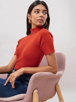 Twenty Dresses by Nykaa Fashion - In Your Highness Rust Top