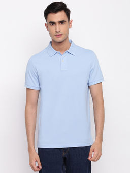 GANT - Blue Plain Polo T-Shirt