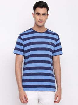 GANT - Blue Stripes Round Neck T-Shirt