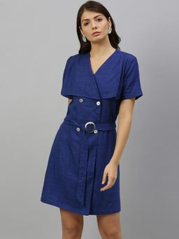 RAREISM - Jade Blue Dress With Belt