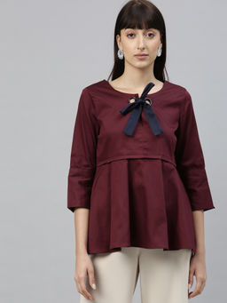 RAREISM - Maroon Solid Top