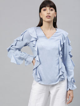 RAREISM - Blue Solid Top